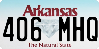 AR license plate 406MHQ
