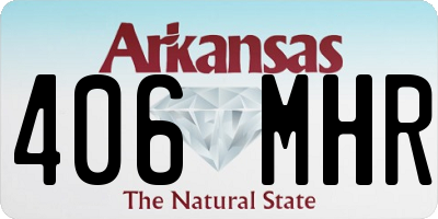AR license plate 406MHR