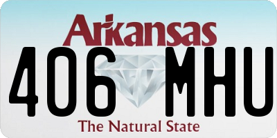AR license plate 406MHU