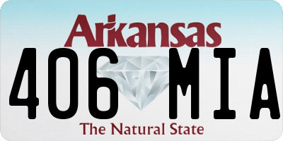 AR license plate 406MIA