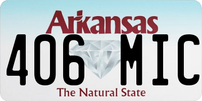 AR license plate 406MIC