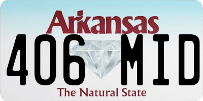 AR license plate 406MID