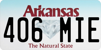 AR license plate 406MIE