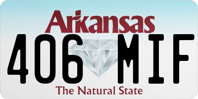 AR license plate 406MIF