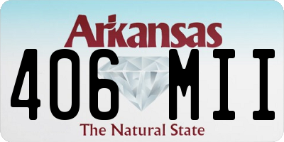 AR license plate 406MII