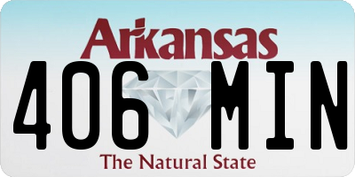 AR license plate 406MIN