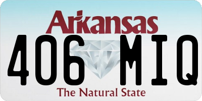 AR license plate 406MIQ