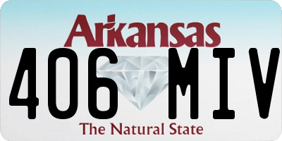 AR license plate 406MIV