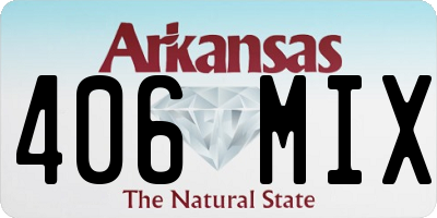 AR license plate 406MIX