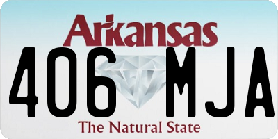 AR license plate 406MJA
