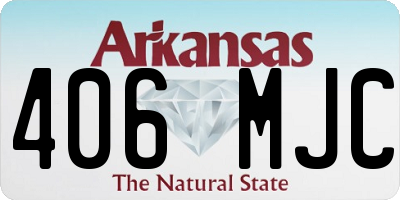 AR license plate 406MJC