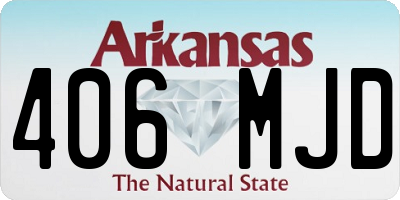 AR license plate 406MJD