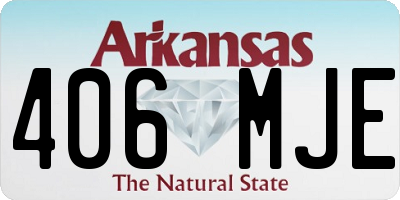 AR license plate 406MJE
