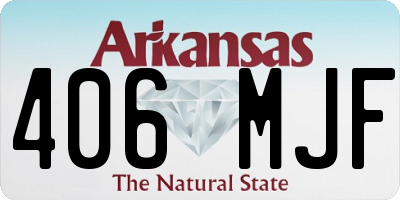 AR license plate 406MJF