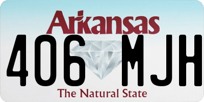 AR license plate 406MJH