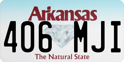 AR license plate 406MJI