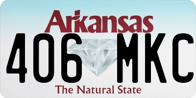 AR license plate 406MKC