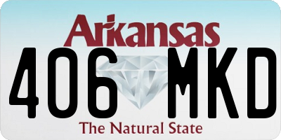 AR license plate 406MKD