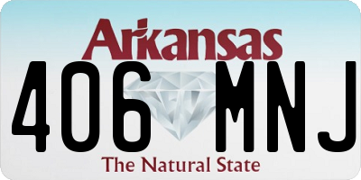 AR license plate 406MNJ