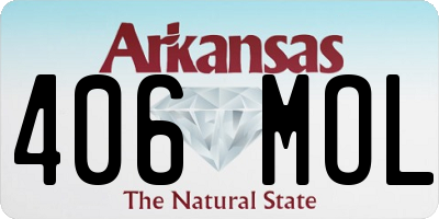 AR license plate 406MOL