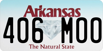 AR license plate 406MOO