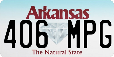 AR license plate 406MPG