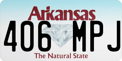 AR license plate 406MPJ