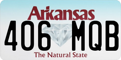 AR license plate 406MQB