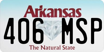 AR license plate 406MSP
