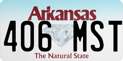 AR license plate 406MST