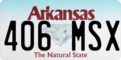 AR license plate 406MSX