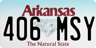 AR license plate 406MSY