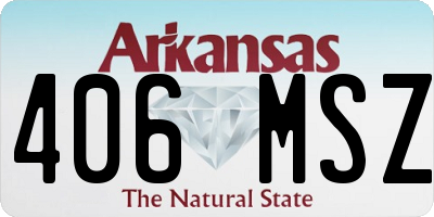 AR license plate 406MSZ