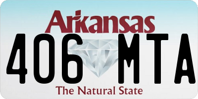 AR license plate 406MTA