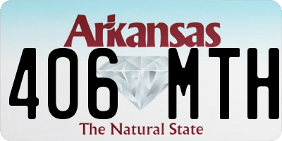 AR license plate 406MTH
