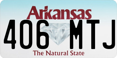AR license plate 406MTJ