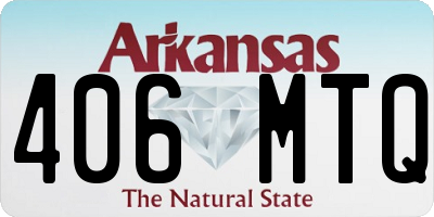 AR license plate 406MTQ
