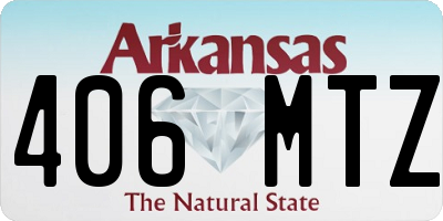 AR license plate 406MTZ