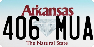 AR license plate 406MUA