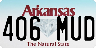 AR license plate 406MUD