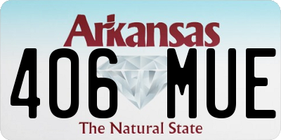 AR license plate 406MUE