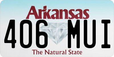 AR license plate 406MUI