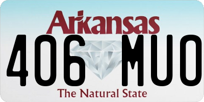 AR license plate 406MUO