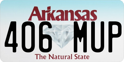 AR license plate 406MUP