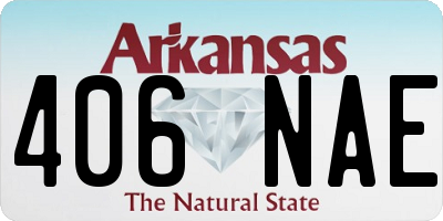 AR license plate 406NAE