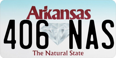 AR license plate 406NAS