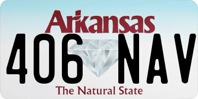 AR license plate 406NAV