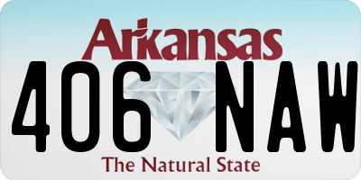 AR license plate 406NAW