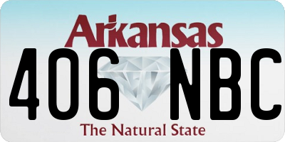 AR license plate 406NBC