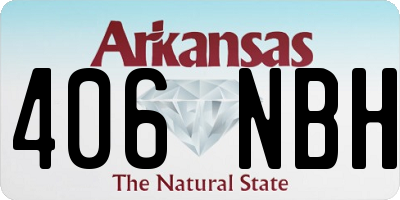 AR license plate 406NBH